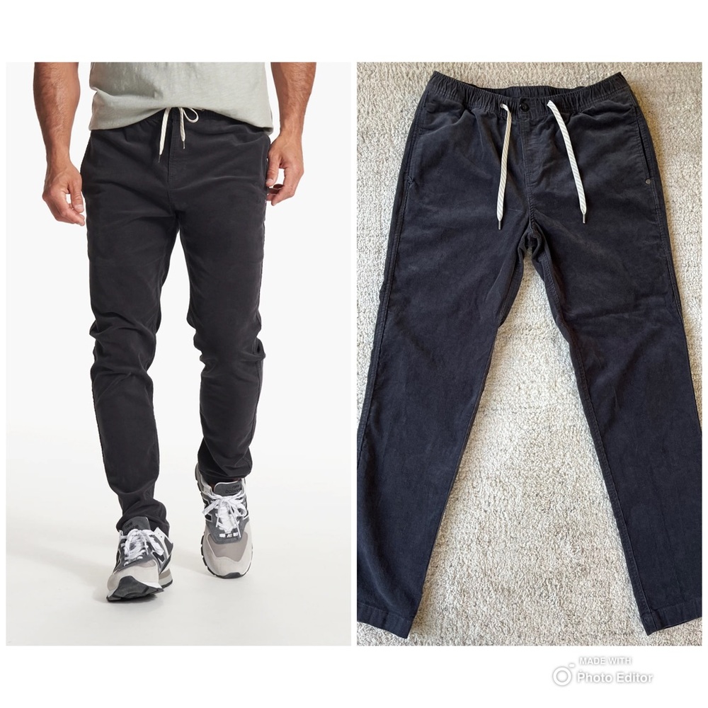 Vuori Optimist Pant Size L in Charcoal